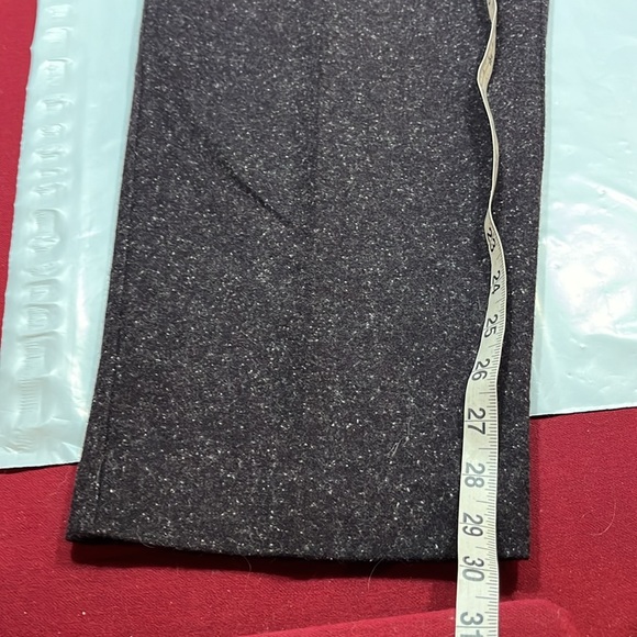 Norton Mcnaughton dark purple WOOL lined Trouser Pants high rise women’s sz  10 - Picture 6 of 16